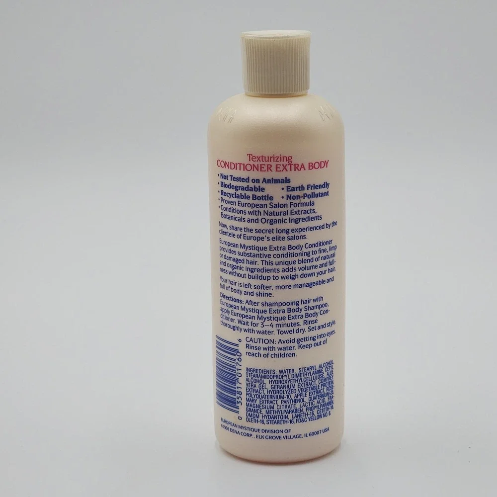 Vintage 1991 European Mystique Texturizing Conditioner 12 Oz New Discontinued